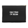 kale yeah i'm vegan Accessory Pouches