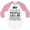 fathers day papa's 3/4 Sleeve Shirt