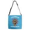 id rather be fighting the man Adjustable Strap Totes