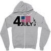 july 4 independence day Zipper Hoodie