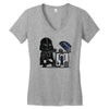 robotic trashcan Women's V-Neck T-Shirt