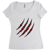 Clawed Up Women's Triblend Scoop T-shirt