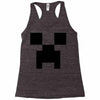 creeper face Racerback Tank