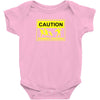 caution zombies crossing t shirt x large funny walking brains awesome Baby Onesie