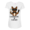 champagne and caviar Maternity Scoop Neck T-shirt