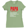 Papa Noun Definition Ladies Fitted T-Shirt