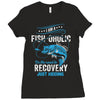 I'm A Fish-oholic On The Road To Recovery Ladies Fitted T-Shirt