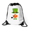 DABBİNG LEPRECHAUN Drawstring Bags