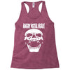 angry metal head Racerback Tank