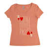 king of hearts playing card Women's Triblend Scoop T-shirt
