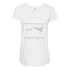 fast food funny Maternity Scoop Neck T-shirt