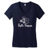 spin squad Women's V-Neck T-Shirt