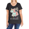 My Homework Ladies Curvy T-Shirt