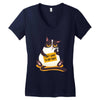i dont want to job Women's V-Neck T-Shirt