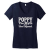 poppy myth legend casual Women's V-Neck T-Shirt