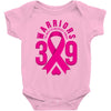 end breast cancer   39 warriors Baby Bodysuit