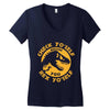 check yo'self before you rex yo'self Women's V-Neck T-Shirt