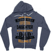 Super Cool Daughter Of A Freaking Awesome Dad Zipper Hoodie