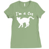 i am a cat lover Ladies Fitted T-Shirt