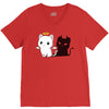 purr evil V-Neck Tee