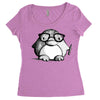 nerd penguin Women's Triblend Scoop T-shirt