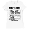 Electrician Ladies Fitted T-Shirt