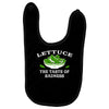 lettuce, the taste of sadness Baby Bibs