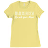 dad is busy go ask mum Ladies Fitted T-Shirt