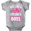 lady lift like a boss Baby Onesie