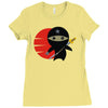 ninja star Ladies Fitted T-Shirt