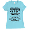 Dear Auntie, Thanks For Being My Aunt Ladies Fitted T-Shirt