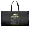 June Girl Facts Cancer Weekender Totes
