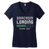 sarcasm loading funny joke Women's V-Neck T-Shirt