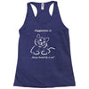 happiness is being loved by a cat Racerback Tank