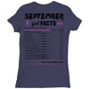 September Girl Facts Libra Ladies Fitted T-Shirt