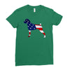 patriotic boxer Ladies Fitted T-Shirt