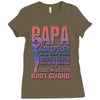 papa   body guard Ladies Fitted T-Shirt