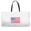 t-rex vintage american flag Weekender Totes