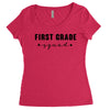 first grade squad Women's Triblend Scoop T-shirt
