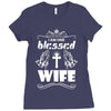 I Am One Blessed Wife Ladies Fitted T-Shirt