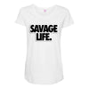 savege life Maternity Scoop Neck T-shirt