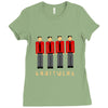 pixelated kraftwerk turquoise kids Ladies Fitted T-Shirt
