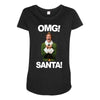 omg santa will ferrell Maternity Scoop Neck T-shirt