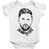 lionel messi 2 Baby Bodysuit