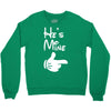 he's mine she's mine Crewneck Sweatshirt