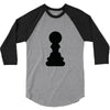 Chess King and Pawn 3/4 Sleeve Shirt
