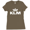klm dutch airline Ladies Fitted T-Shirt