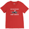 case ih red tractor boy comin' through V-Neck Tee