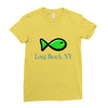 long beach Ladies Fitted T-Shirt