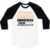 Uterine Cancer Awareness I Wear Peach For Some Special To Me 3/4 Sleeve Shirt